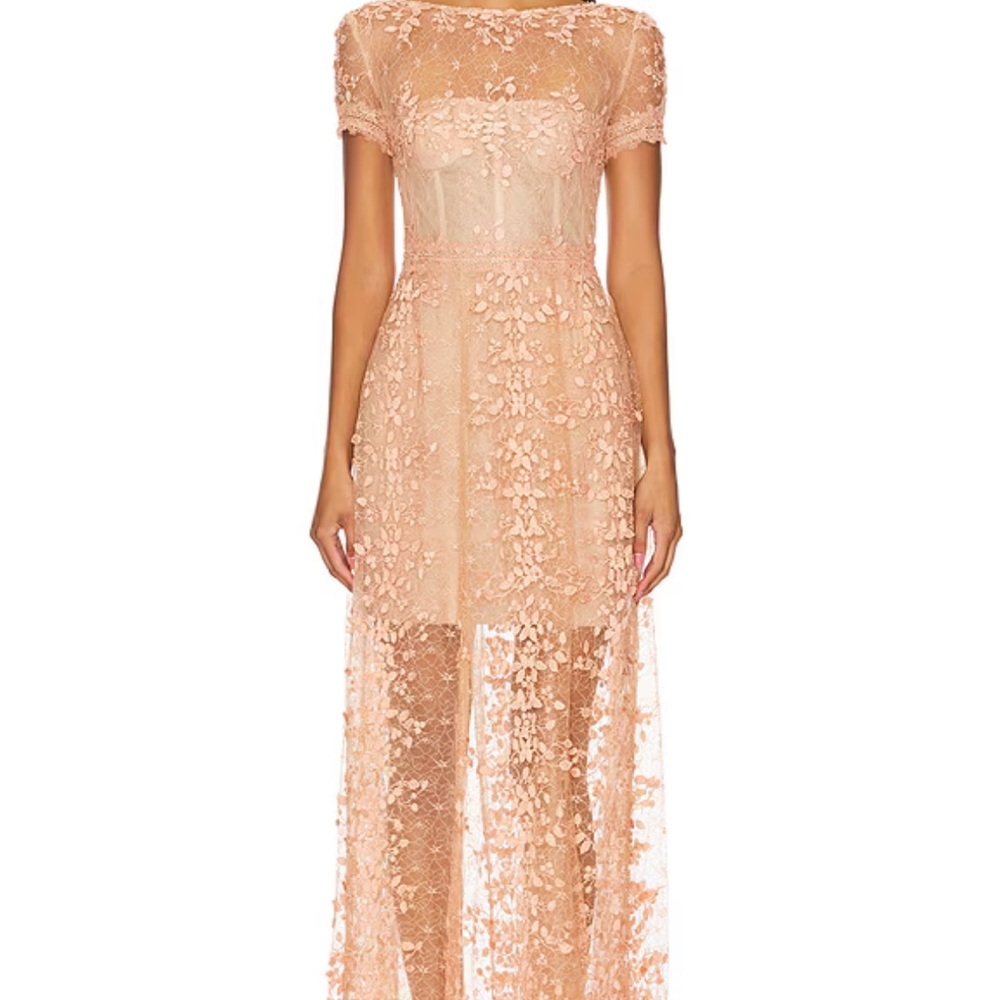 Bronx and Banco Megan Cap Sleeve Gown